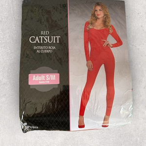 Womens Suit Yourself Red CatSuit | Size‎ S/M | NWTs